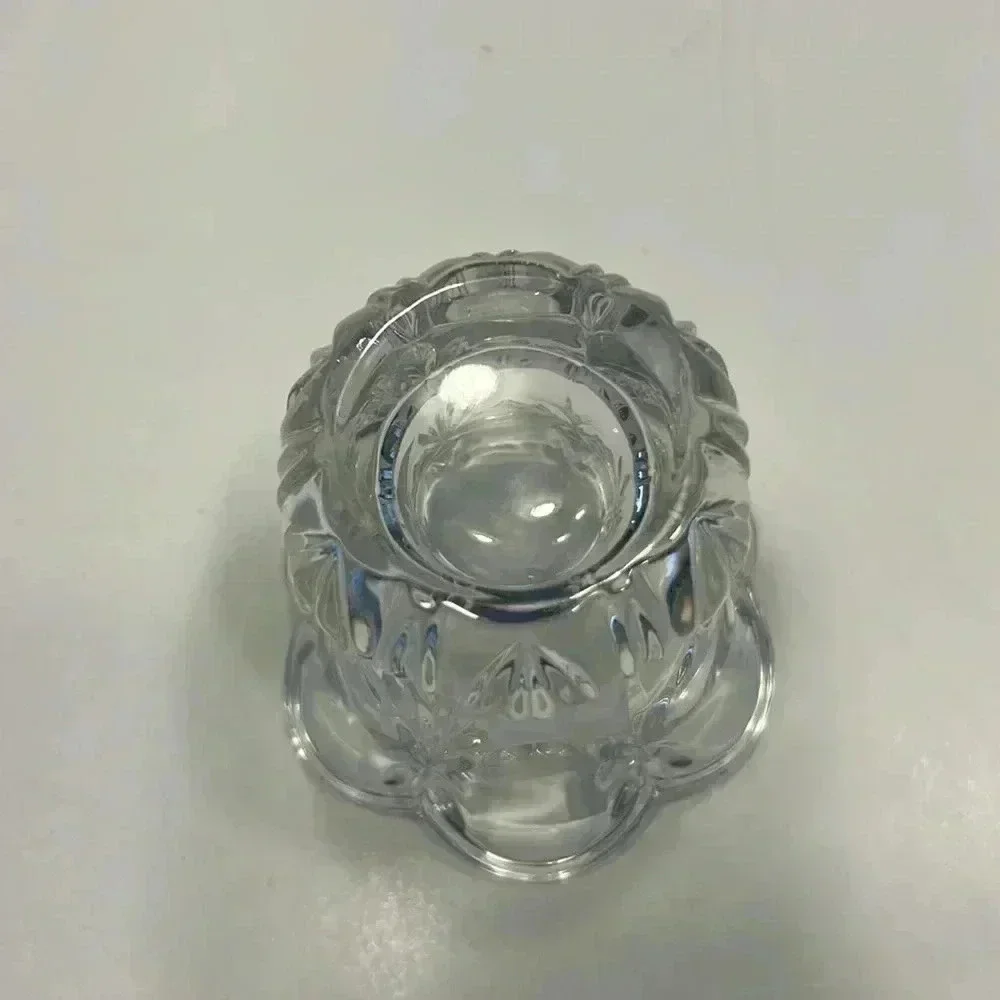 Fostoria 24% lead crystal bud vase / toothpick holder made in‎ Germany